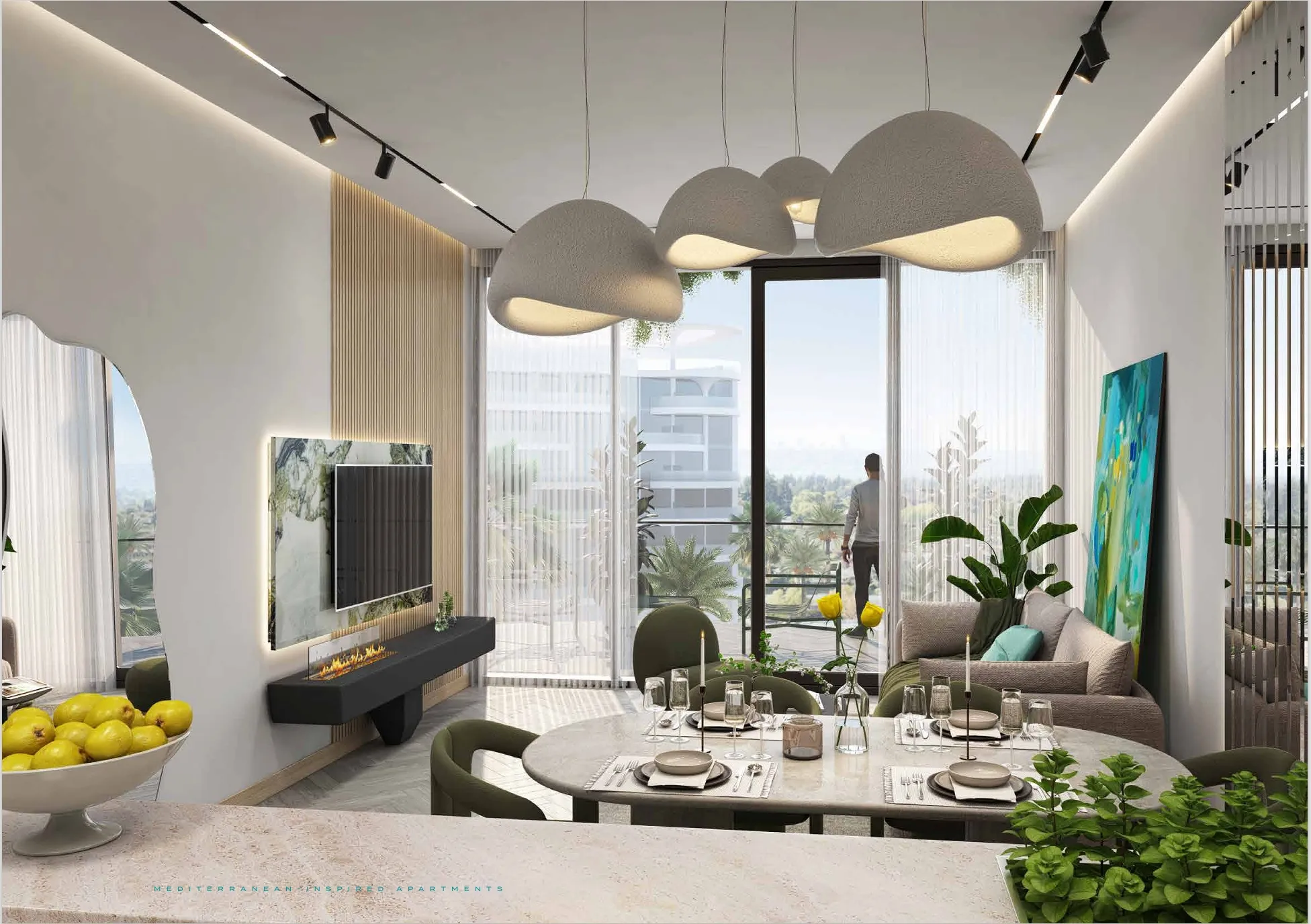 Valencia 1-Bedroom Living Space